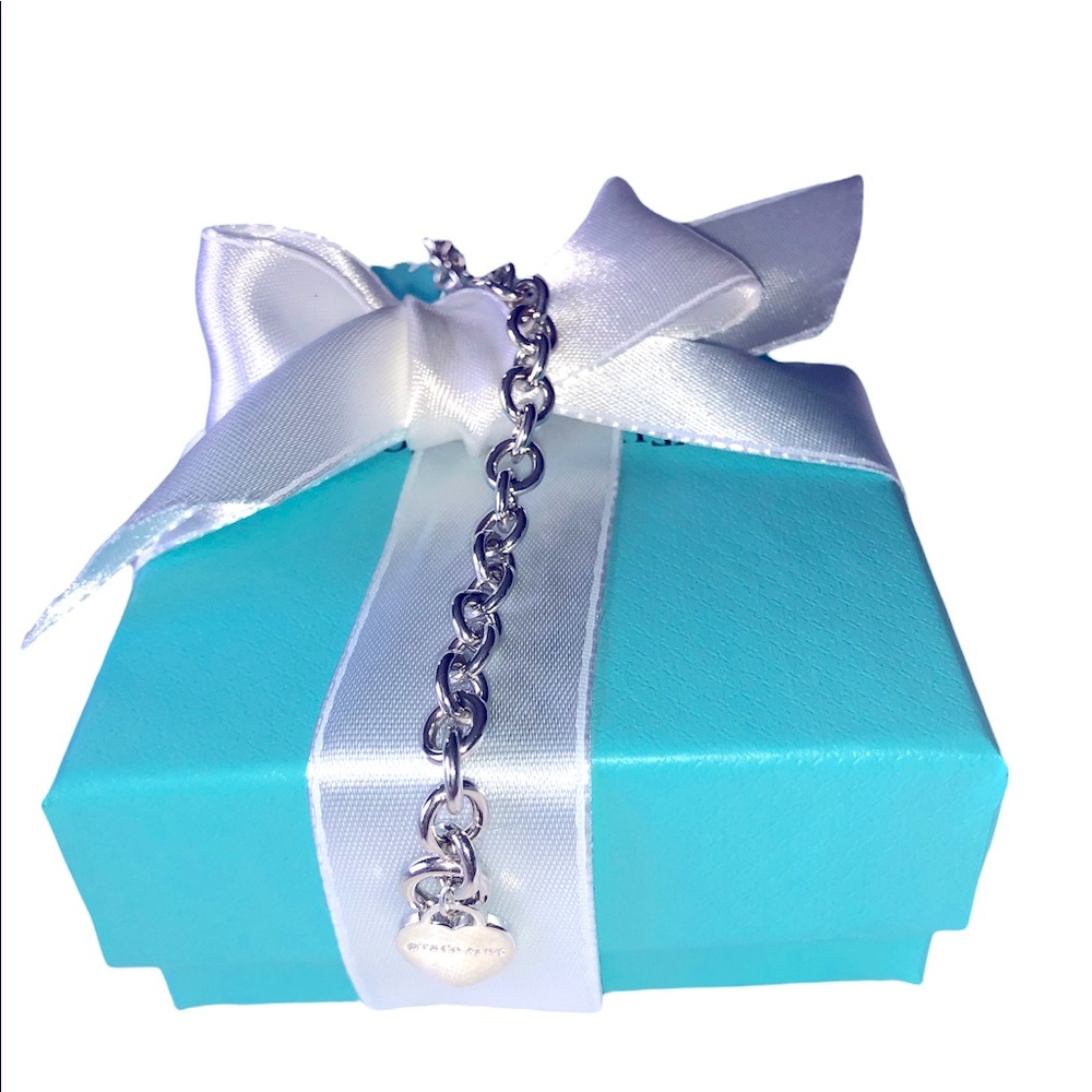 NWOT Tiffany & Co. Bangle Bracelet with Mini Heart Tag